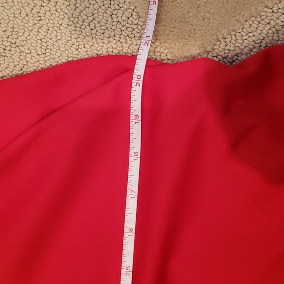 Vintage Red Mock Halter Dress, Sz S - Picture 13 of 16